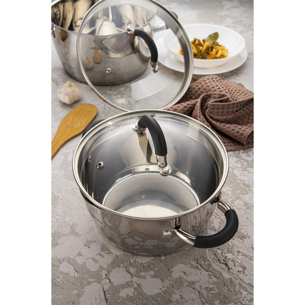 Фото - Набір посуду Ardesto AR1908GS Gemini Livorno 8 пр.