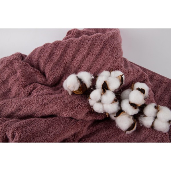 Фото - Рушник банний GM Textile махровий Бабл Зеро Твіст теракот 70х140