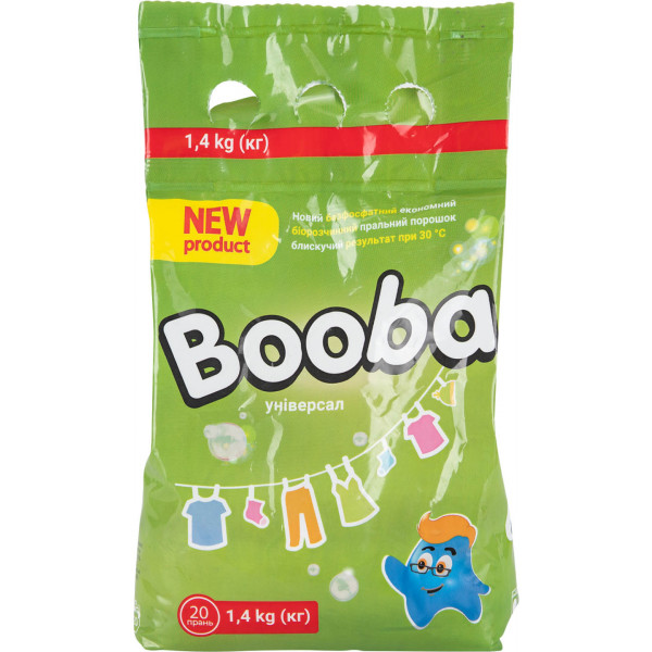 Фото - Пральний порошок BOOBA Универсал 1,4 кг