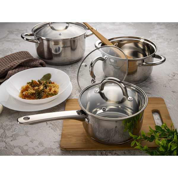 Фото - Набор посуды Ardesto AR1908PS Gemini Gourmet Andria 8 пр.