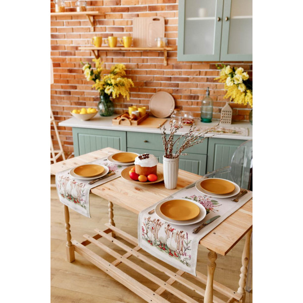 Фото - Скатертина раннер Прованс Гуси 35х100 см (034161)