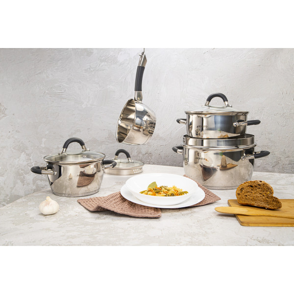 Фото - Набір посуду Ardesto AR1908GS Gemini Livorno 8 пр.