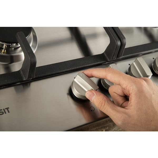Фото - Духова шафа + варильна поверхня газова Indesit IFWS 3841 JH IX + THP 641 IX/I