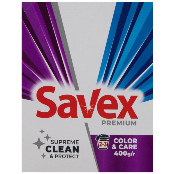Фото - Стиральный порошок SAVEX Parfum Lock Color Brightness автомат 400 г