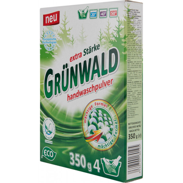 Фото - Пральний порошок GRUNWALD д/руч.прання Гірська Свіжість 350 г