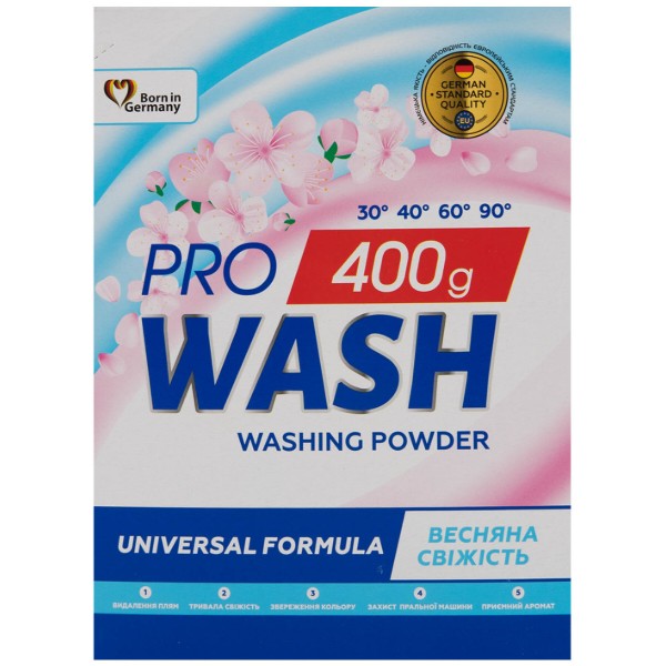 Фото - Пральний порошок ProWash Весняна свіжість 400 г