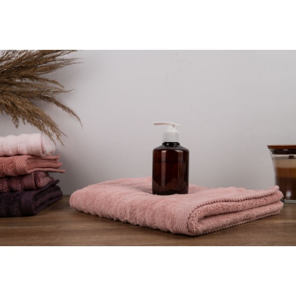 Фото - Рушник для обличчя GM Textile махровий Бабл Зеро Твіст світло-кораловий 50х90