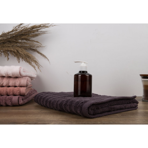Фото - Рушник для обличчя GM Textile махровий Бабл Зеро Твіст темно-коричневий 50х90