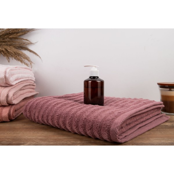 Фото - Рушник банний GM Textile махровий Бабл Зеро Твіст теракот 70х140