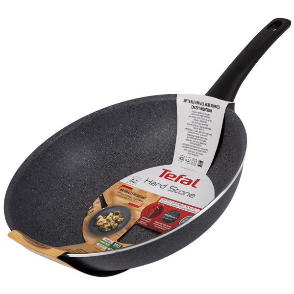 Фото - Сковорода ВОК Tefal D4561932 Hard Stone 28 см