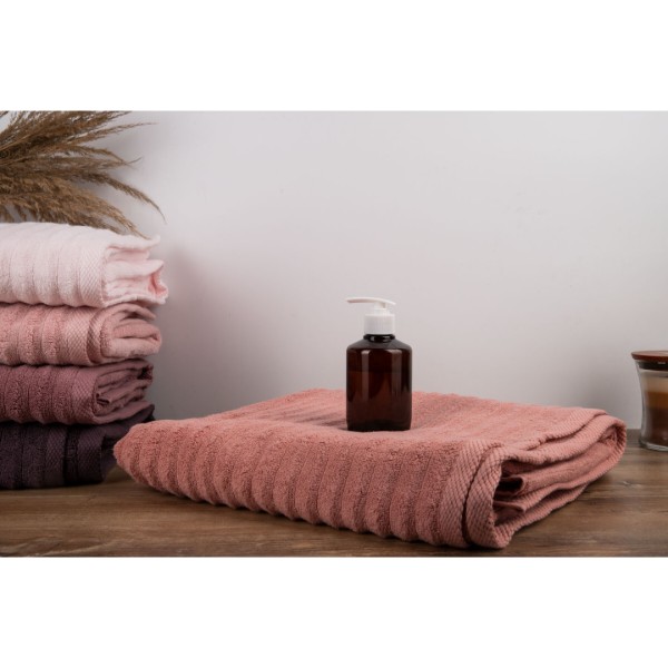 Фото - Рушник банний GM Textile махровий Бабл Зеро Твіст світло-теракотовий 100х150