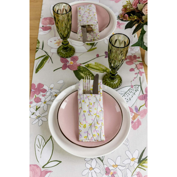 Фото - Скатерть прямоугольная Прованс 120х136 Орхидея (030890)