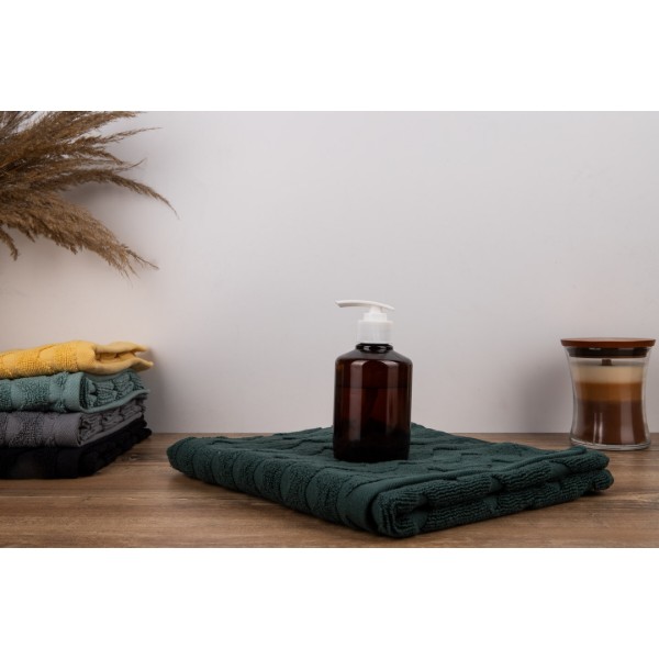 Фото - Полотенце для лица GM Textile махровое жаккардовое зеленый (зигзаг) 50х90