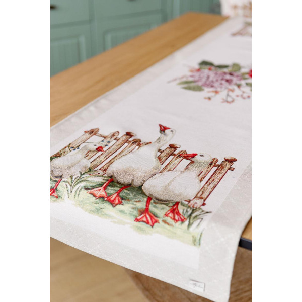 Фото - Скатертина раннер Прованс Гуси 35х100 см (034161)