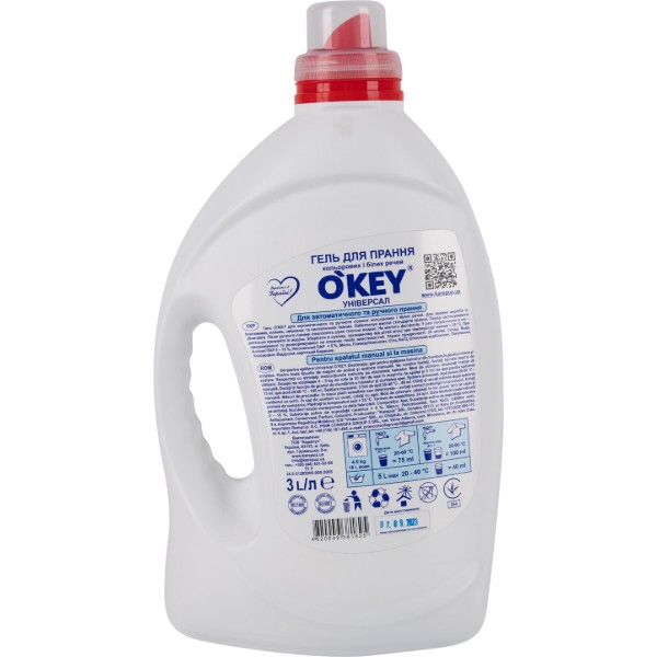Фото - Гель для стирки O'key Universal, 3 л