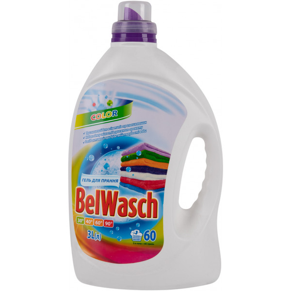 Фото - Гель для стирки BelWasch Колор 3л., 60 циклов Фото - Гель для стирки BelWasch Колор 3л., 60 циклов