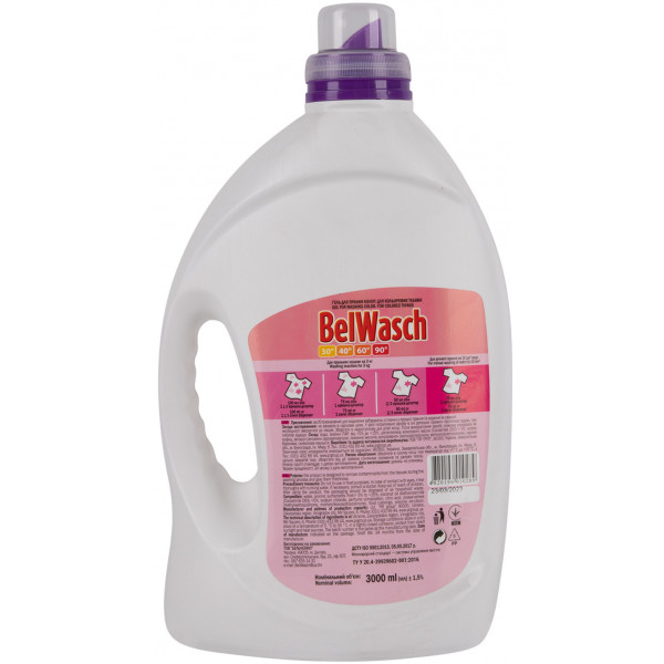 Фото - Гель для стирки BelWasch Колор 3л., 60 циклов