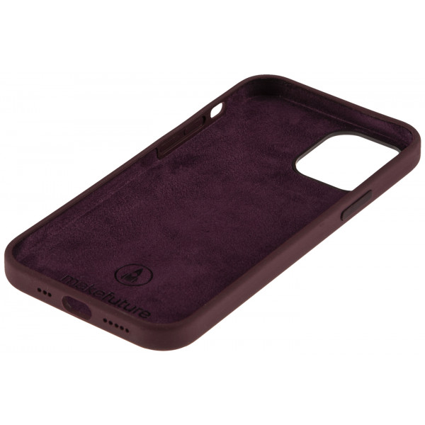 Фото - Бампер для смартфона MakeFuture Premium Silicone Apple iPhone 12/12 Pro Plum (MCLP-AI12/12PPL)