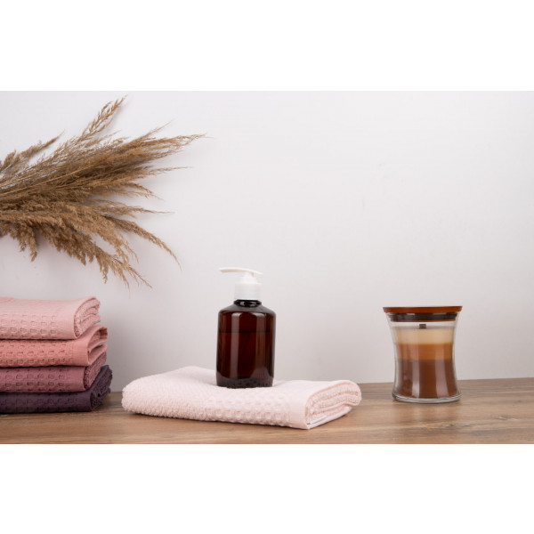 Фото - Рушник для рук GM Textile махровий вафельний бордюр світло-бежевий 40х70