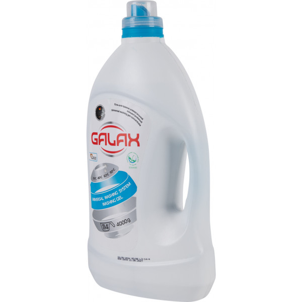 Фото - Гель для прання GALAX універсальний концентрований "Fresh Mint" 4000 г, 114 циклів