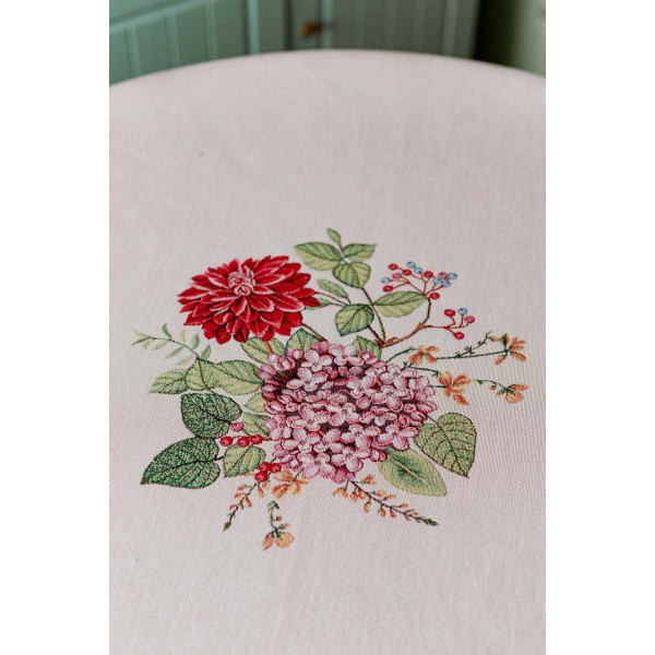 Фото - Скатертина кругла Прованс Гуси D180 см (034131)