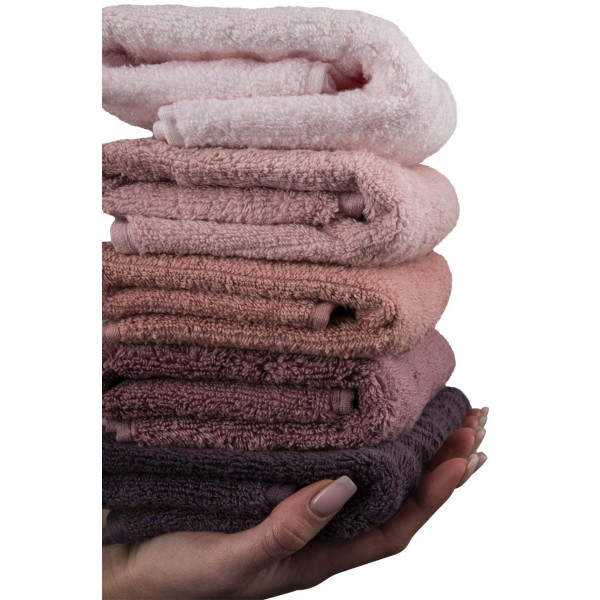 Фото - Рушник для рук GM Textile махровий Бабл Зеро Твіст світло-теракотовий 40х70