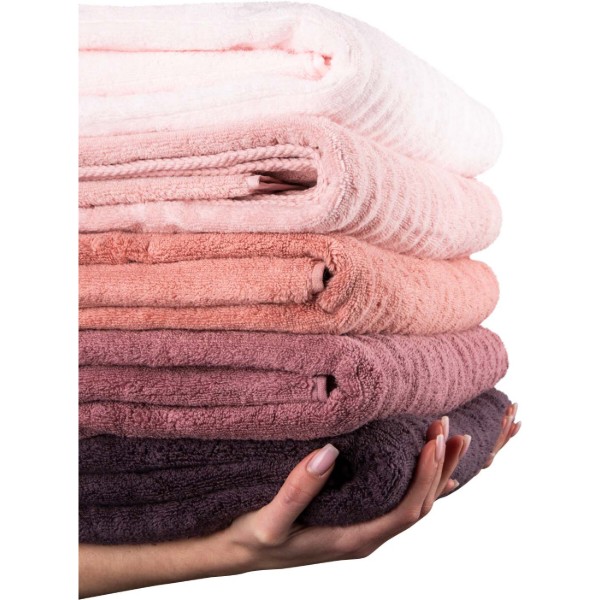 Фото - Рушник банний GM Textile махровий Бабл Зеро Твіст світло-теракотовий 100х150
