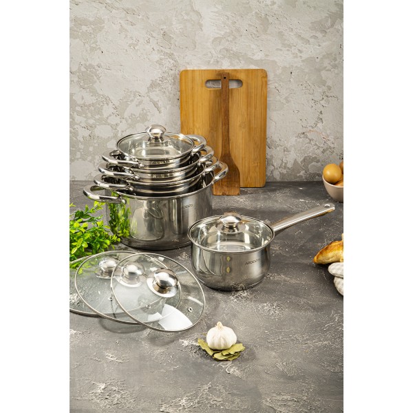 Фото - Набір посуду ARDESTO AR1910PS Gemini Gourmet Varese 10 пр.
