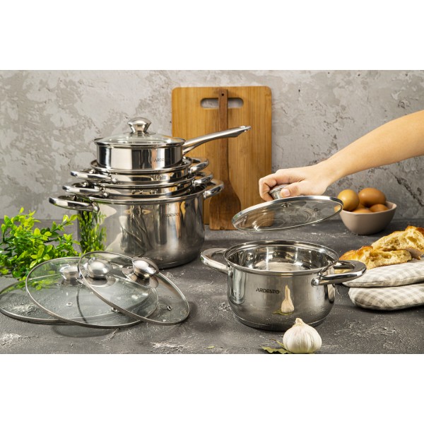 Фото - Набір посуду ARDESTO AR1910PS Gemini Gourmet Varese 10 пр.