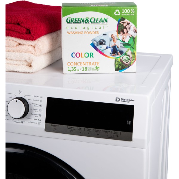 Фото - Стиральный порошок Green&Clean Professional д/цвет.вещей 1,35 кг., 18 циклов
