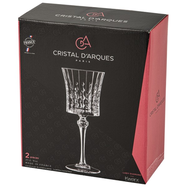 Фото - Набор бокалов Cristal d’Arques Lady Diamond 2х270 мл (Q9143)
