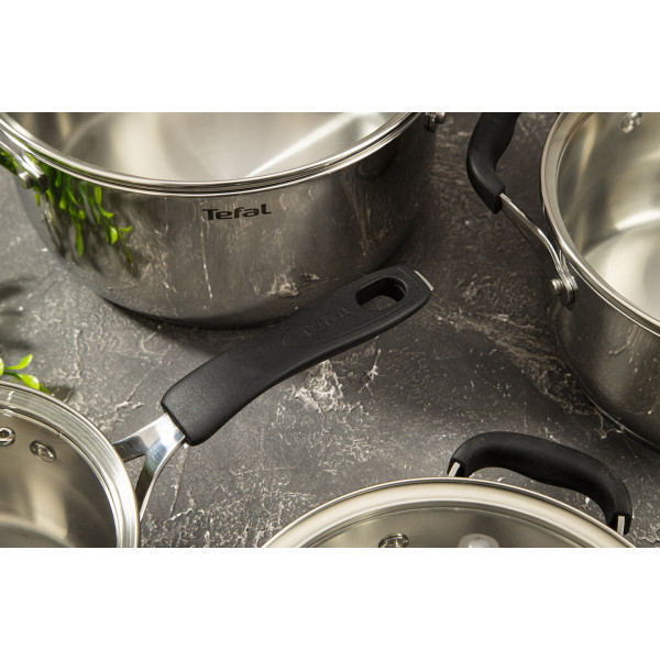 Фото - Набор посуды Tefal E493S874 Cook&Cool 8 пр., 18/20/24 см, сотейник 16 см с/кр