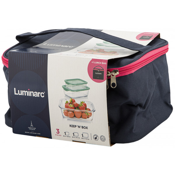 Фото - Набір емностей для зберігання Luminarc Keep'n'box + сумка (P6634)