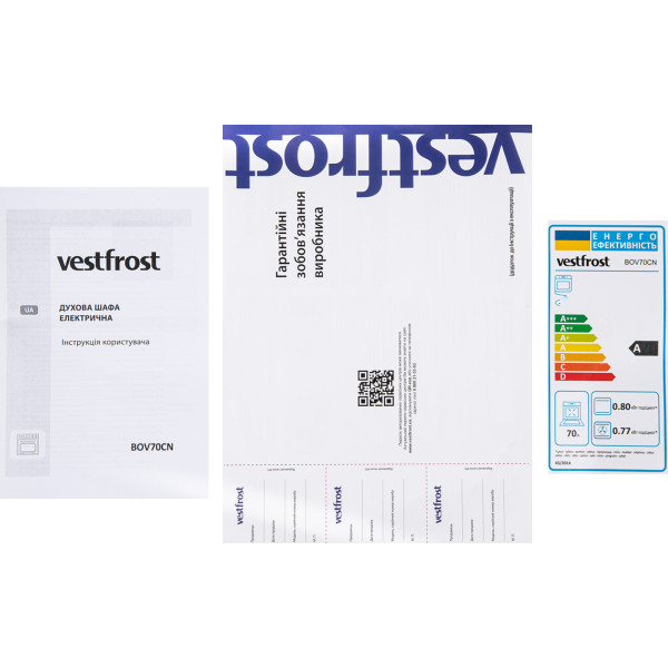 Фото - Духовой шкаф + варочная панель газовая Vestfrost BOV70CN + GOGHV193CN