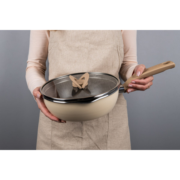 Фото - Сковорода универсальная Tefal G1672504 22 см (2,2л), бежевая с кр