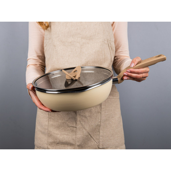 Фото - Сковорода універсальна Tefal G1678704 24 см (2,6 л), бежева з кр