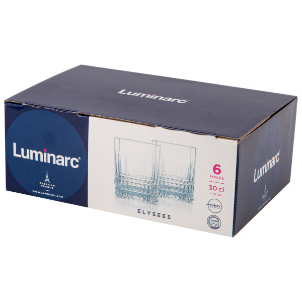 Фото - Набір склянок Luminarc Elysees 6х300 мл (N7451)