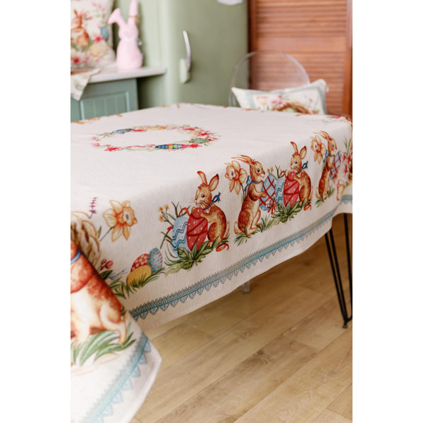 Фото - Скатертина прямокутна Прованс Великоднева Злагода 135х240 см (034115)