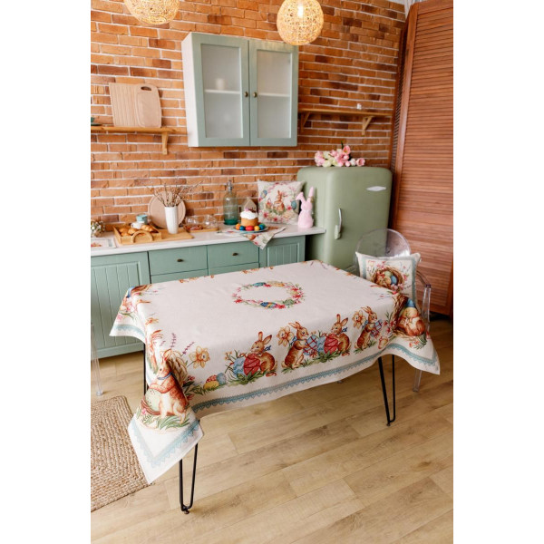 Фото - Скатертина прямокутна Прованс Великоднева Злагода 135х240 см (034115)