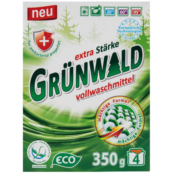 Фото - Пральний порошок GRUNWALD універсальний Гірська Свіжість 350 г
