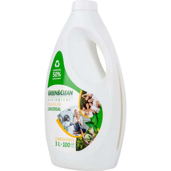 Фото - Гель для стирки Green&Clean Professional д/цвет.и белых вещей 3 л., 100 циклов