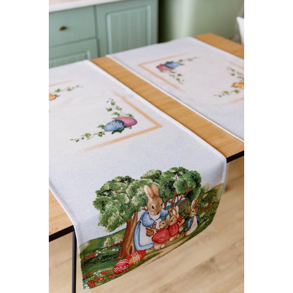 Фото - Скатертина раннер Прованс Галявина 35х100 см (034165)