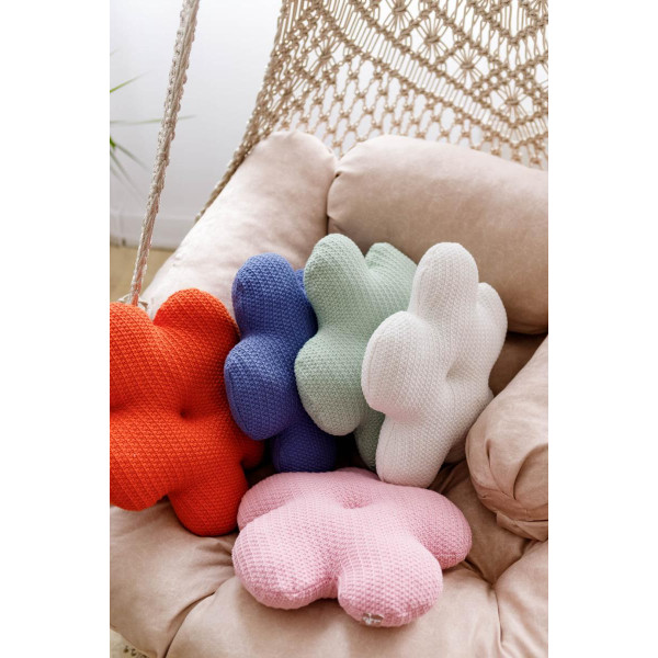 Фото - Подушка декоративна Прованс Квіточка помаранчева 40 см (033715)