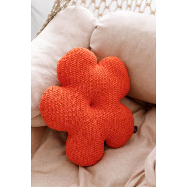 Фото - Подушка декоративна Прованс Квіточка помаранчева 40 см (033715)