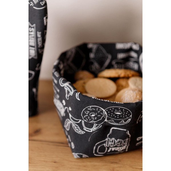 Фото - Хлібниця Прованс Breakfast black 14х16х15 см (039625)