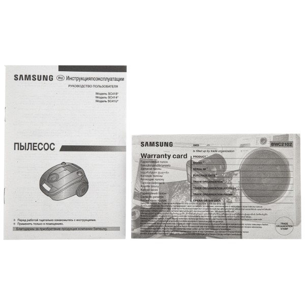 Фото - Пилосос для сухого прибирання з мішком Samsung VCC41U1V3A/UK