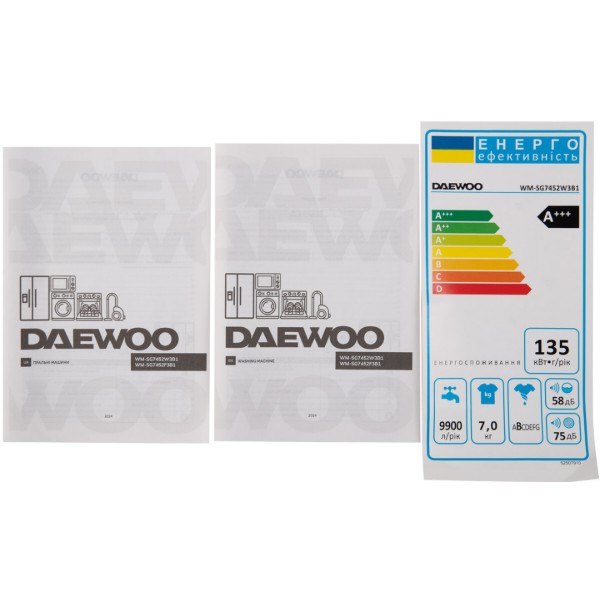 Фото - Пральна машина Daewoo WM-SG7452W3B1