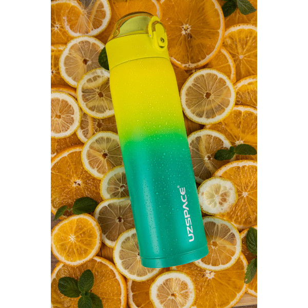 Фото - Термокружка UZspace 4201 X4 Gradient 500 мл Желто-зеленая