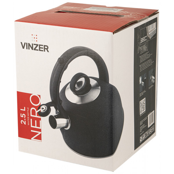 Фото - Чайник металлический Vinzer Nero 2.5 л (50010)