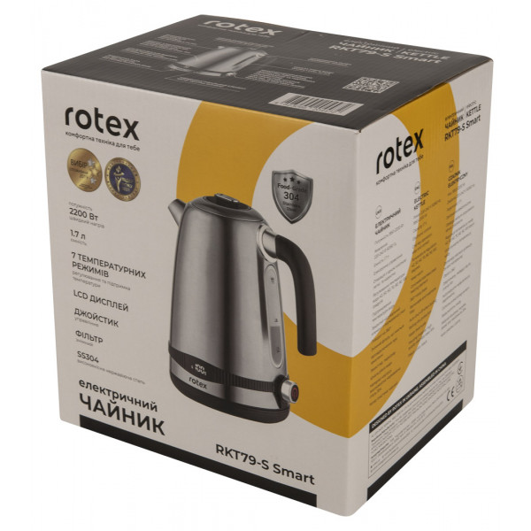 Фото - Уцінка - Електричний чайник Rotex RKT79-S Smart